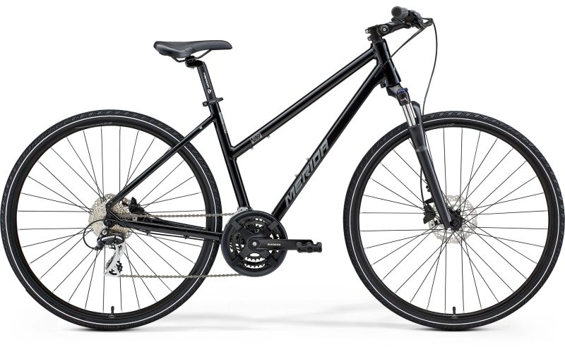 Merida Crossway 20 Low Step - Black Hybrid