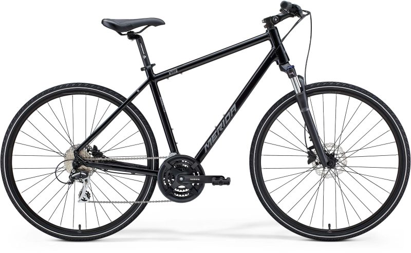 Merida Crossway 20 - Black/Silver Hybrid