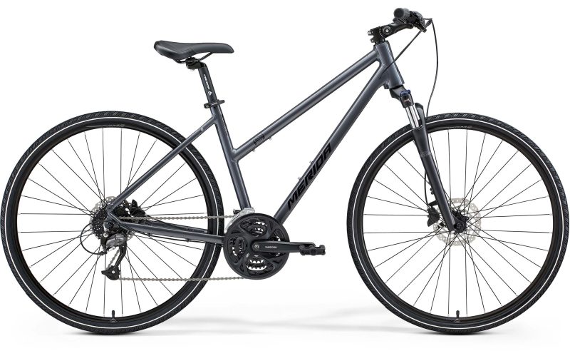 Merida Crossway 40 Low Step -  Grey/Black Hybrid